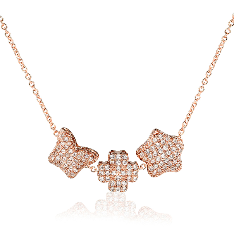 Rose Gold Charms Necklace 玫瑰金項鍊